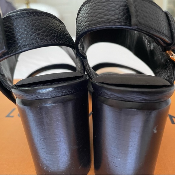 Louis Vuitton Black Block Heels, Size 34.5 - Picture 13 of 13